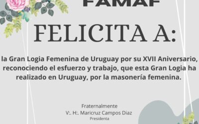 XVII Aniversario de la Gran Logia Femenina de Uruguay